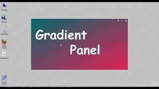 Bunifu Gradient ui design - Modern flat - c#, vb. net programming visual studio 2019