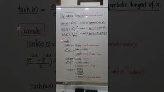 Hyperbolic  Formulas