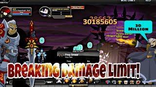 [AQW] CHRONO DRAGONKNIGHT VS CORRUPTED CHRONOMANCER [BREAKING DAMAGE LIMIT!]