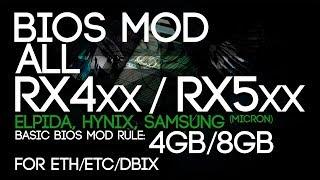 How To BIOS Mod ALL RX470/480/570/580 4&8GB GPU's (HYNIX/ELPIDA/SAMSUNG/MICRON)