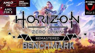 Horizon Zero Dawn Remastered + Original - Ryzen 3 2200G - RX 6400 - Vega 8 - Benchmark