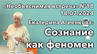 Сознание как феномен, Екатерина Агеенкова | Необъяснимая встреча 18