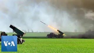 Ukraine Army Fires Grad Rockets at Russian Military Targets