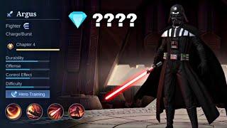 HOW MUCH IS ARGUS DARTH VADER WITHOUT THE RECHARGE EVENT! MLBB STARWARS