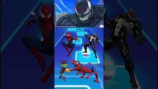 Spiderman vs Venom vs Green Goblin vs Dino Spiderman Coffin Dance #tileshop #coffindance #shorts