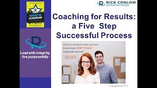 Leadership Coaching for Results: A 5 Step Successful Process - Leadership Training