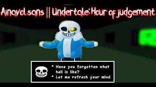 Ainavol sans || Undertale Hour of judgement