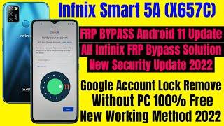 Infinix Smart 5A (X657C) FRP Bypass Android 11 Update || Google Account Bypass Without PC 100% Free