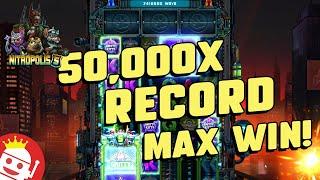 INSANE 50,000x NITROPOLIS 5 MAX WIN  NO BONUS BUY!