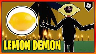 How to get the "LEMON DEMON" BADGE + SKIN/MORPH in TREVOR CREATURES KILLER 2 || Roblox