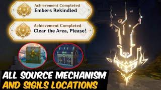 All 5 Source Mechanism and Sigils Locations | Genshin Impact 5.2 Natlan