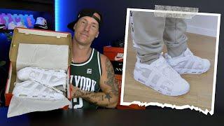 Unboxing/Reviewing Nike Air More Uptempo Low Shoes (On Feet)