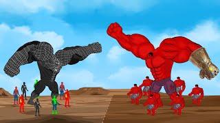 Evolution of BLACK HULK vs Evolution of BLACK SPIDER-MAN: Who Will Win |SUPER HEROES MOVIE ANIMATION