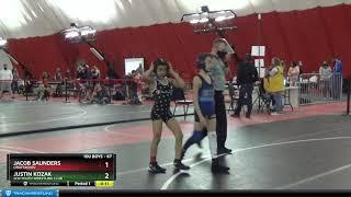 10U Boys 67 Justin Kozak SCN Youth Wrestling Club Vs Jacob Saunders Unattached