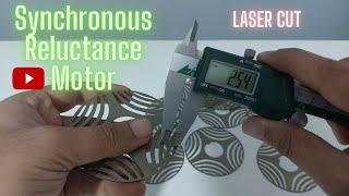 Measurement of the thickness of flux-carriers of the rotor core of a reluctance motor (laser cut)