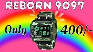 Reborn 9097 Digital Watch  Army Green Colour  Unboxing and Review