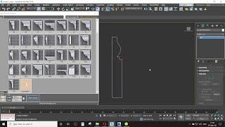 Add to sweep profil script is created spline 3DsMax Tutorial