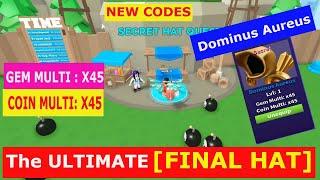 * NEW FINAL UPDATE HAT* the final secret hat Bomb Simulator ROBLOX + NEW CODES