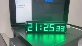 ESP8266 LED Matrix Clock,Internet Clock with Time Sync,Custom Sync Frequency,Web-Based Setup