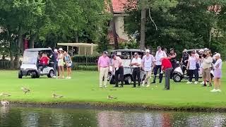 Jack Nicklaus Golf Chip Shot At 84 Years Of Age