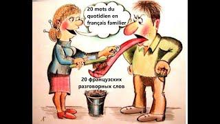 Учим разговорный французский. 20 mots en français familier. С иллюстрациями. Просто и доступно.