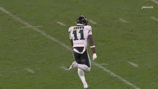 A.J. Brown's 68-yard TD recaptures Eagles' lead on second play of half