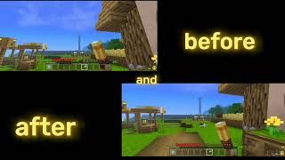 @yaro gaming #before after edit #minecraft edit#mcpe #videoediting