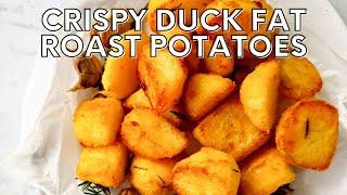 Crispy duck fat potatoes