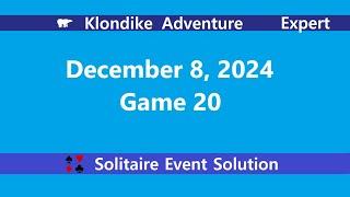 Klondike Adventure Game #20 | December 8, 2024 Event | Expert