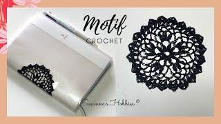 #Crochet bits & tips 4K | Enjoy a delicate circle pattern #motif | For your scrap #journal