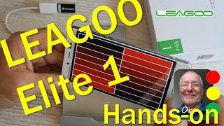 LEAGOO Elite 1 (Review) 5" FHD, Fingerprint ID, 32GB ROM LTE - Hands-on (Deutsch, English shortcuts)