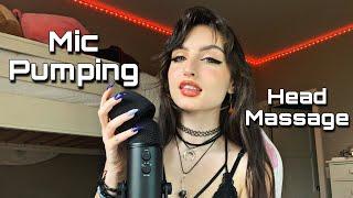 ASMR | Fast & Aggressive Mic Pumping & Giving You a Head Massage ( floofy mic cover scratchies )