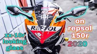 kawasaki zx10r spion on cbr150r repsol edition #Junaid #jeet