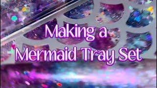 Puff&Pour: Purple Mermaid Tray Set