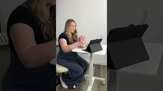How I use the Small Roller Standing Desk working from home