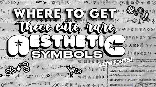 how to get aesthetic symbols • thousand of symbols || RPW tutorials