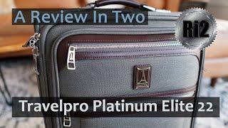 Two-minute Review of the Travelpro Elite 22