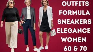 10 Outfit Formulas for Women 50-70: Sneakers Meet Elegance and Style Combined with Comfort