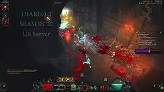 Diablo 3 season 22, 2nd day speed farm 2p US server Necromancer PoV