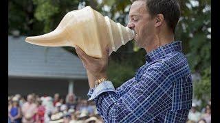 Conch shell blowing contest