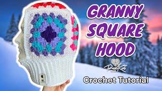 Granny Square Hood Balaclava Crochet Tutorial | PassioKnit Kelsie