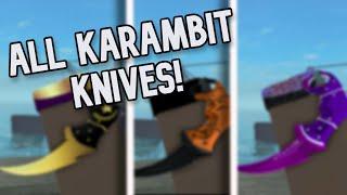 All Karambit Knives In Counter Blox!