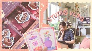 September Pink Art, Life Shenanigans, & Meeting Online Friends!  Art Vlog