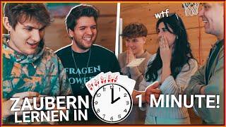 ZAUBERN Lernen in 1 MINUTE mit SHOW! Geht das? ft. @AlexanderStraubMagic | Marius Angeschrien