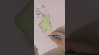 Sketch of a Girl with swag looks @Poonam Art