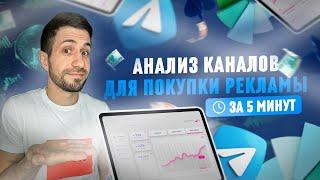 ПОИСК и АНАЛИЗ каналов для покупки рекламы в Telegram | 2023