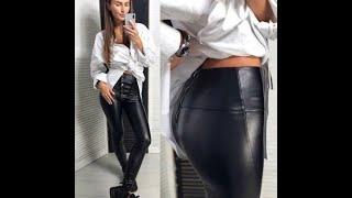 Штаны кож зам легинсы эко кожа лосины