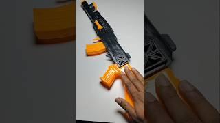 orange big toy gun ball gun  banduk orange