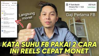 Reels Facebook cepat Monet pakai 2 cara ini ⁉️