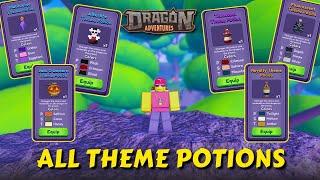 All Theme Potions in Dragon Adventures Roblox